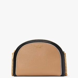 Kate Spade Morgan Colorblocked Double-zip Dome Crossbody in Cream Multi